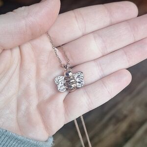Rose Gold Honey Bee Necklace